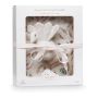 Cam Cam Copenhagen Geschenkbox Muslin und Rassel- Pfau pressed Leaves rose