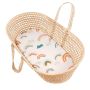 Samiboo - Spanntuch für Wiege / Moseskorb / Kinderwagen Rainbow