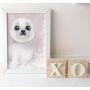 Isla Dream Prints - Poster Seehund Baby pink