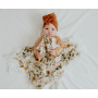 Ziggy Lou - Swaddle Fransendecke Floral Mustard