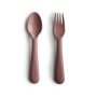 Mushie - Geschirrset Löffel und Gabel Woodchuck
