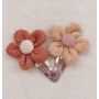 Mae & Rae - Blumen Haarclips mustard
