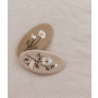 Mae & Rae - Haarclips gestickt Margarith