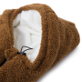 Makaszka - Fusssack Übergangszeit Alpaka Teddy Toffy Braun
