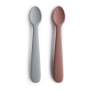 Mushie - Babylöffel Set Stone - Cloudy Mauve