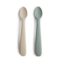 Mushie - Babylöffel Set Cambridge Blue - Shifting Sand