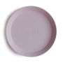 Mushie - 2er Set Teller rund Soft Lilac