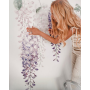 Little Rae Prints - Wandsticker Wisteria purple 1/2 Set