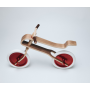 Brum Brum Bike - Laufrad Walnuss Holz dunkel Rot- weiss
