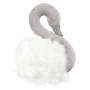 Cotton & Sweets - Wanddeko Schwan hellgrau mit weissen Federn