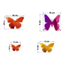 YokoDesign - Wandsticker Schmetterling- Schwarm