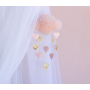 Solo un Sogno - Mobile Traumwolke Blush mit Herzchen