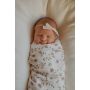 The mini scout - Muslin Swaddle Wild Flower White