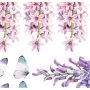 Ginger Monkey - Wisteria, Hyacinth & Butterflies Set