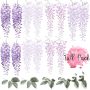 Little Rae Prints - Wandsticker Wisteria purple