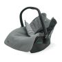 Jollein - Autoschale Fusssack Velvet Storm Grau