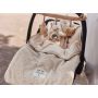Jollein - Autoschale Fusssack Strickoptik Basic Teddy Naturel