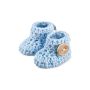 Maylily - Baby Strick- Booties blau