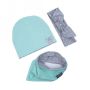 Ul & Ka - Beanie, Haarband, Schal Set mint