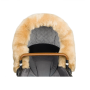 Bjällra of Sweden - Kinderwagen Pelzumrandung Beige