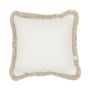 Cotton & Sweets - Boho Kissen Quadrat Fransen beige
