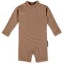Beach & Bandits - UV Badeoverall Baby Ribbed Chocolat