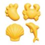 Scrunch - 4er Set Sandförmchen Gelb
