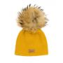 LAttante - Babymütze Feinstrick mustard
