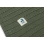 Jollein - Babydecke Samt - Strick Green Leaf