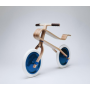 Brum Brum Bike - Laufrad Walnuss Holz dunkel Blau- weiss
