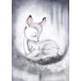 Isla Dream Prints - Poster Hudson Deer grau