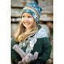 Elodie - Winter Beanie Gilded Everest Feathers