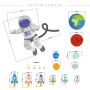 YokoDesign - Wandsticker Astronaut im Weltall