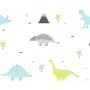 YokoDesign - Wandsticker Dino World pastell