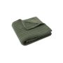 Jollein - Babydecke Samt - Strick Green Leaf