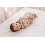 The mini scout - Muslin Swaddle Garden Floral Rose Pink