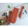 we might be tiny - Feedie Besteckset mit Etui Rust