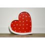 HappyMoon - LED Nachtlampe Herz rot weiss