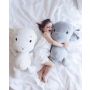 Effiki - Bunny grau mit Ohren Dots L
