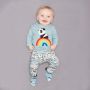 Bonniemob - Shirt Rainbow Panda blau