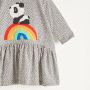 Bonniemob - Kleid Rainbow Panda grau