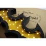 HappyMoon - LED Nachtlampe Batman schwarz gelb