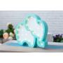 HappyMoon - LED Nachtlampe Elefant mint weiss
