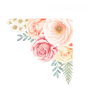 Ginger Monkey - Rose Garden Corner Decal