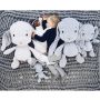 Effiki - Bunny grau mit Ohren Dots L