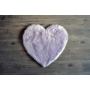 Kroma Carpets - Kunstlammfell Herz lavender