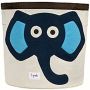 3 sprouts - Aufbewahrungskorb Elefant, blau