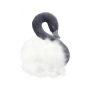 Cotton & Sweets - Wanddeko Schwan Graphite mit weissen Federn