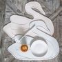 Lille Vilde - Tischset Schwan weiss