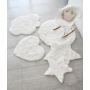 Kroma Carpets - Kunstlammfell Herz weiss